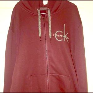 🆕 Calvin Klein Men Zip Hoodie Size XL, Sold as is